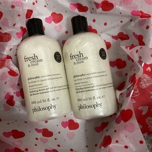 Philosophy Bundle🫧 SCENT-SATIONALfresh cream & mint hydrating shower gel X 2 16
